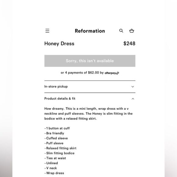 Reformation Honey Dress - Picture 4 of 8